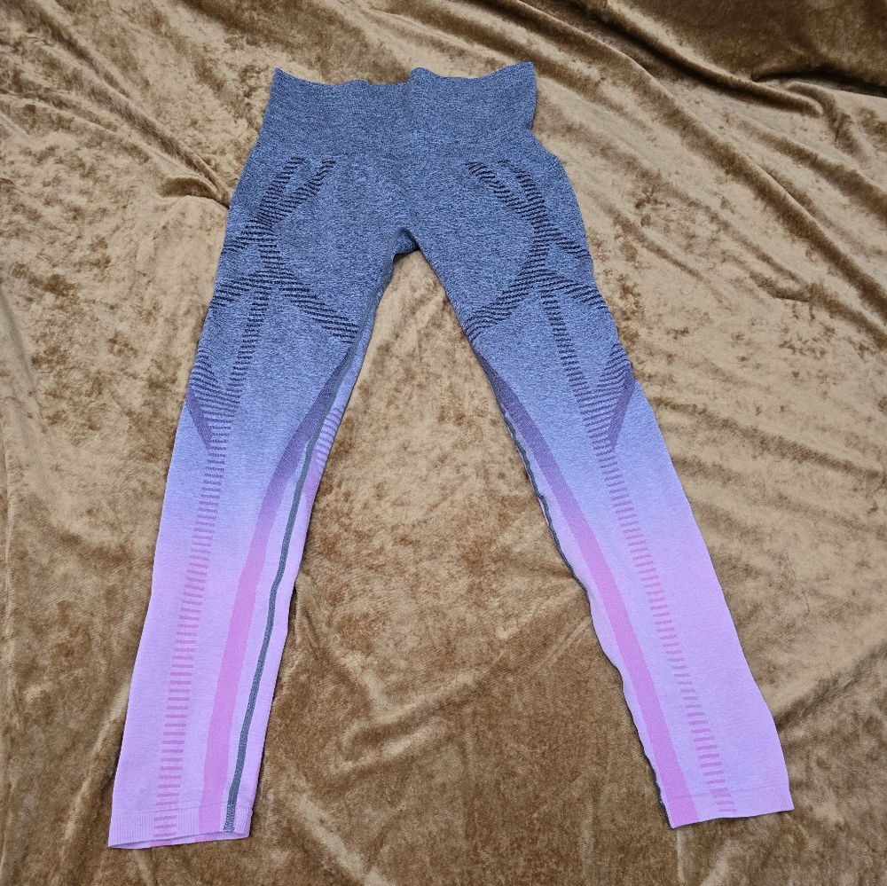 Live Electric Leggings Sozw Xs/s Pink & Grey